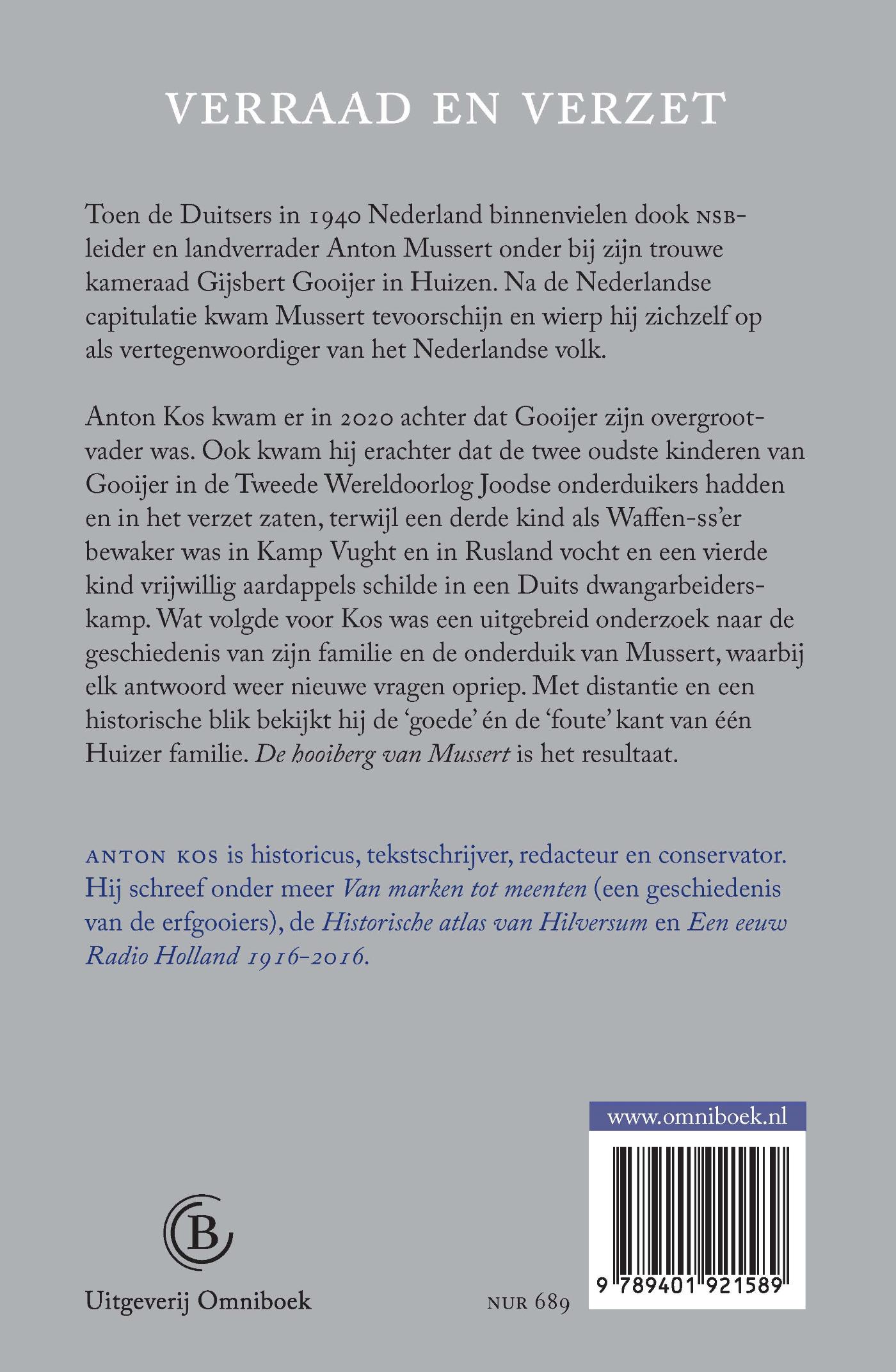 Achterkant van De hooiberg van Mussert