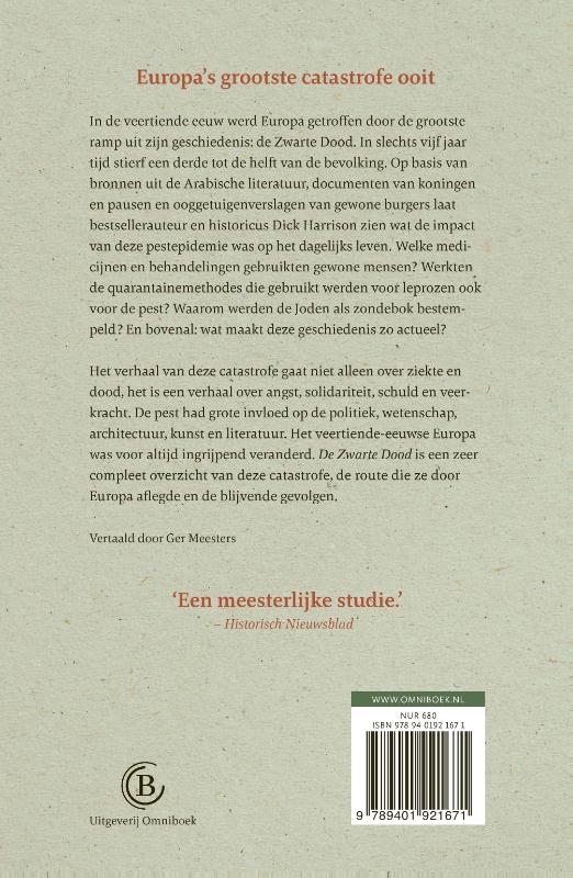 Achterkant van De Zwarte Dood