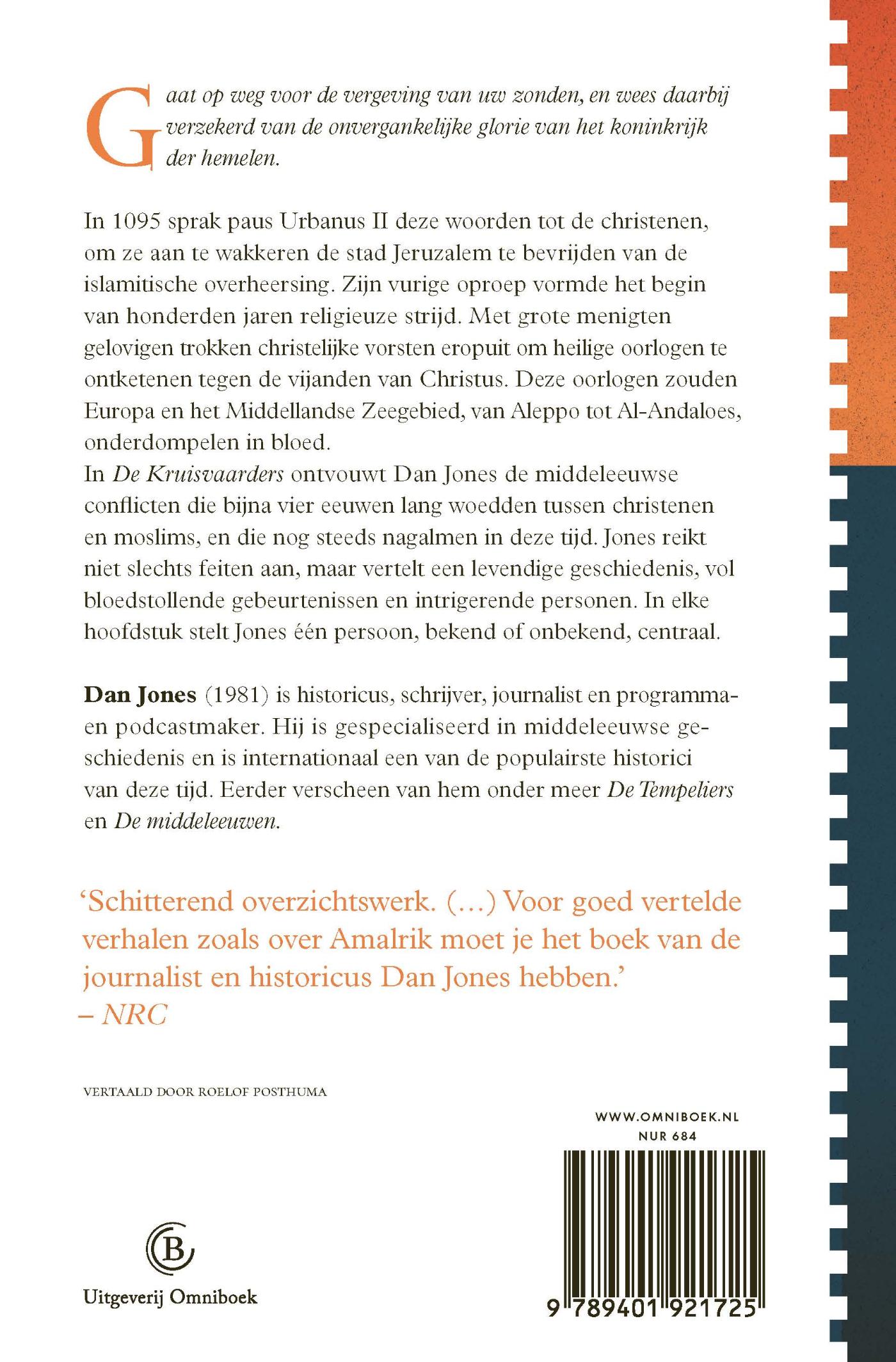Achterkant van De Kruisvaarders