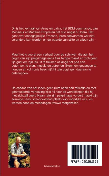 Achterkant van Pelgrimage richting Santiago