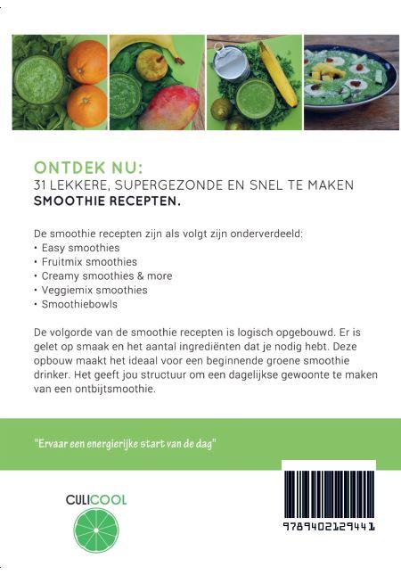 Achterkant van Ontbijtsmoothies