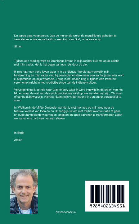 Achterkant van Welkom in de Vijfde Dimensie