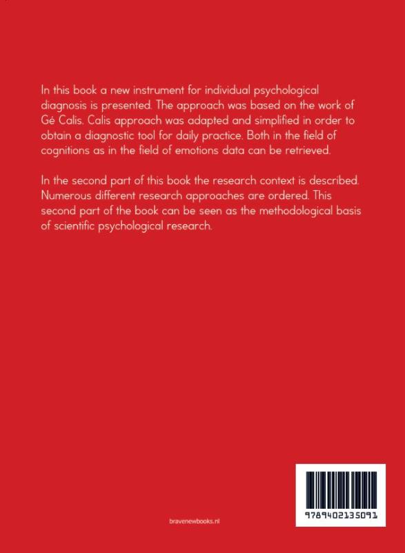 Achterkant van New resources for individual psychological diagnosis