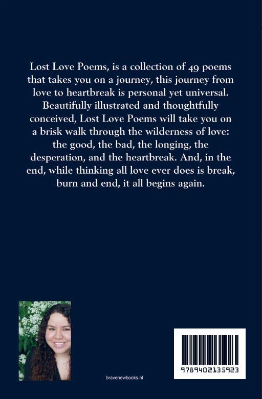 Achterkant van Lost love poems