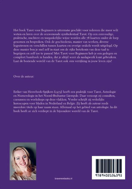 Achterkant van Tarot voor beginners