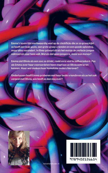 Achterkant van Blauwe bloem