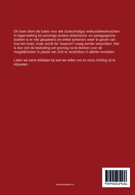 Achterkant van Vakdidactiek wiskunde met een vleugje abstracte redeneertaal