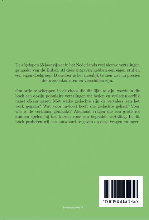 Achterkant van Door de bomen van het Bijbelwoud