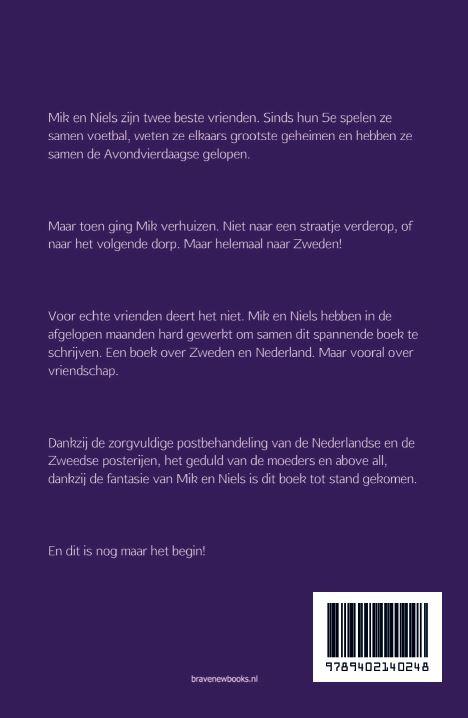 Achterkant van Mik en Niels in de bergen