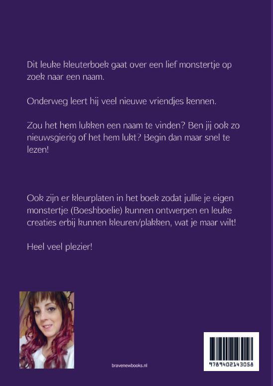 Achterkant van Het lieve monstertje dat een naam zoekt
