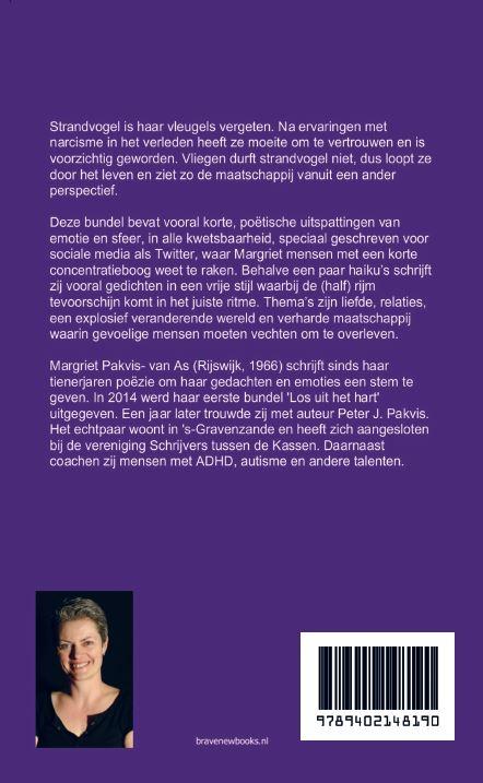 Achterkant van Strandvogel loopt