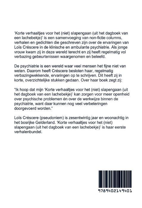 Achterkant van Korte verhaaltjes voor het (niet) slapengaan