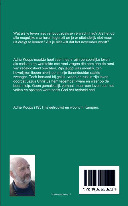 Achterkant van Ik wil niet dat het november wordt