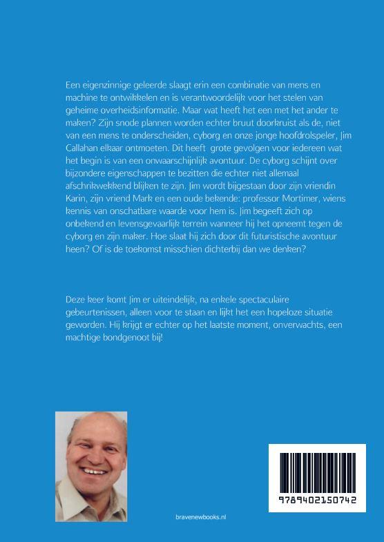 Achterkant van Jim en de cyborg