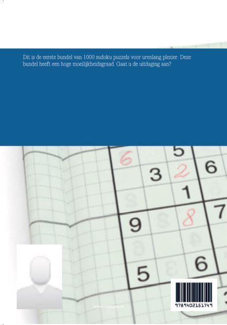 Achterkant van Sudoku knaller