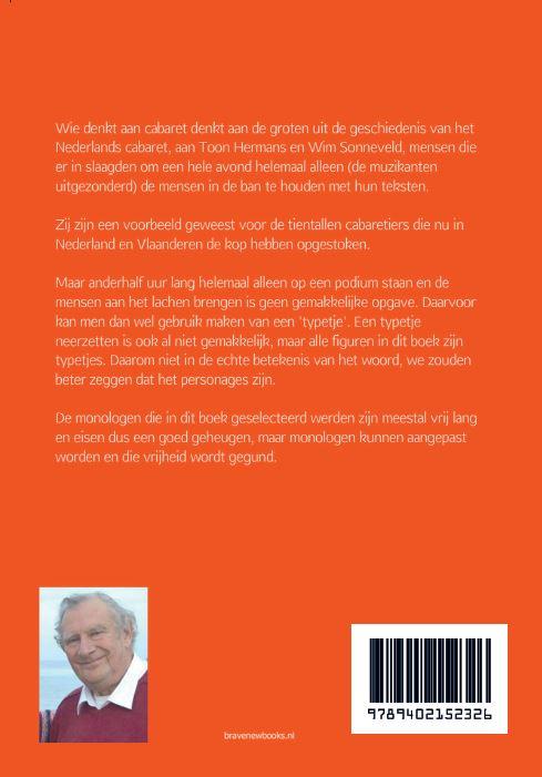 Achterkant van Monologen voor cabaret
