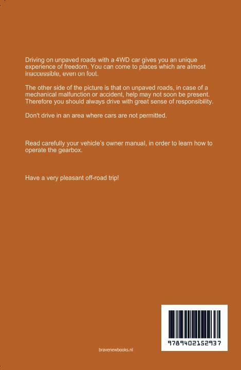 Achterkant van 4x4 Driving instruction