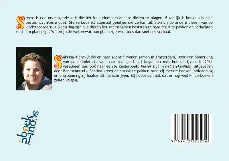 Achterkant van Sterre, het ondeugende geitje