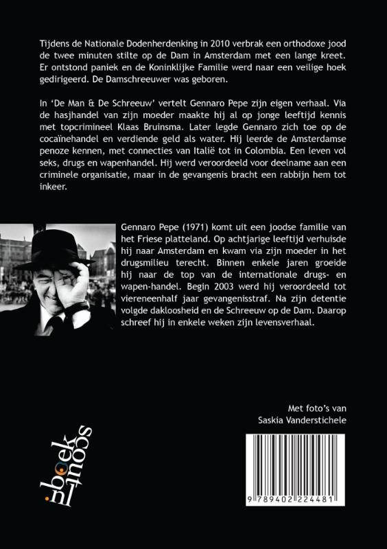 Achterkant van De Man & De Schreeuw