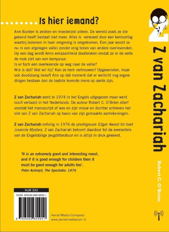 Achterkant van Z van Zachariah