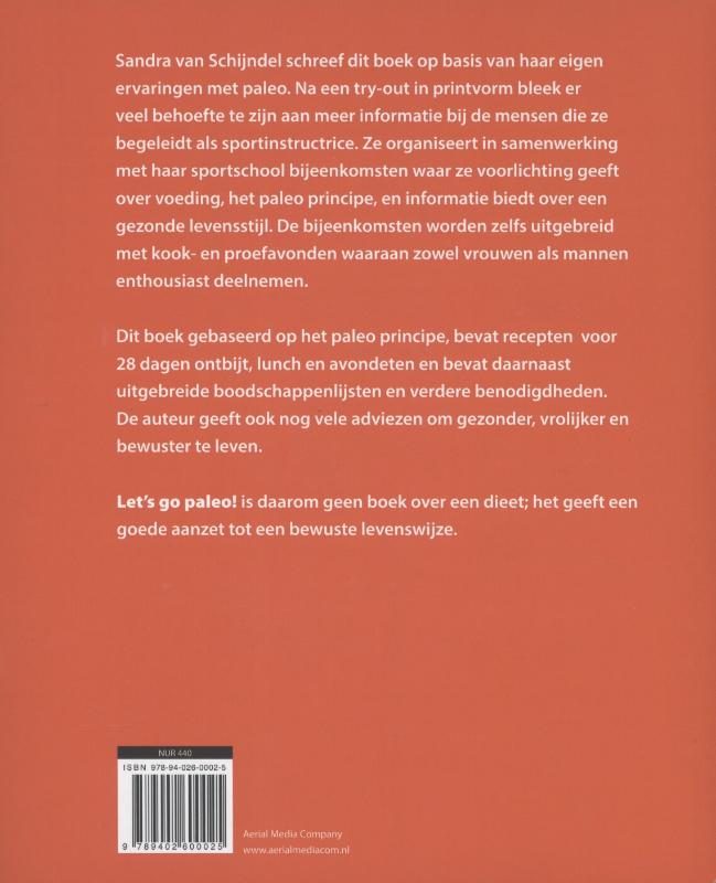 Achterkant van Let's go Paleo