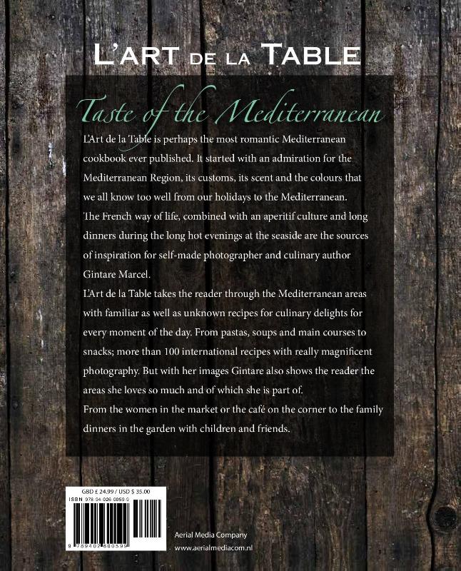 Achterkant van L'Art de la Table