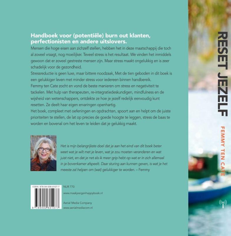 Achterkant van Reset jezelf: minder stress, meer geluk