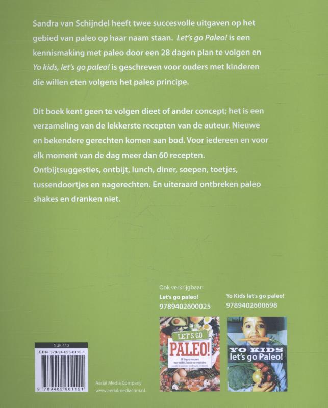 Achterkant van De lekkerste recepten van Let's go Paleo!