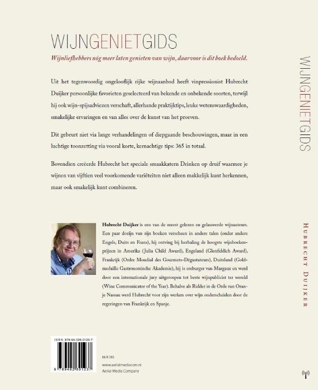 Achterkant van Wijngenietgids