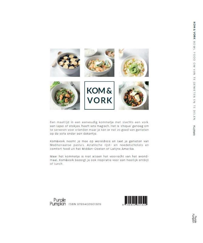 Achterkant van Kom & vork