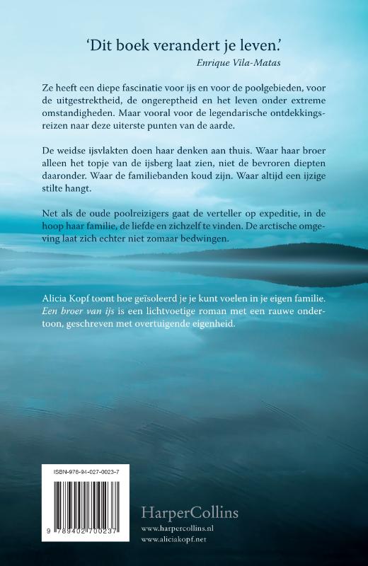 Achterkant van Een broer van ijs