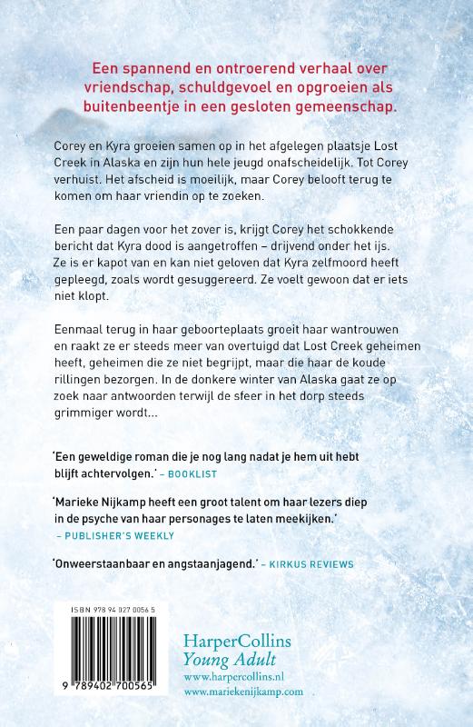 Achterkant van Voor ik je loslaat