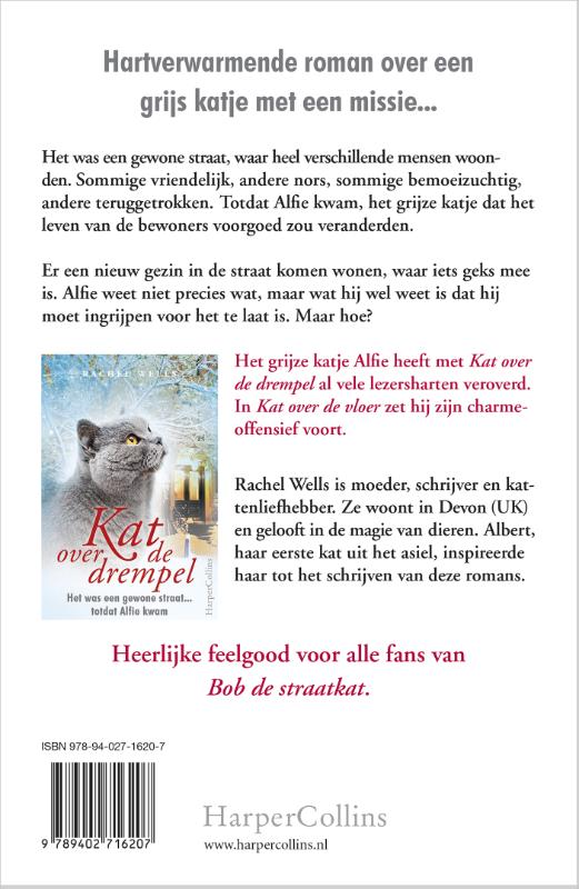 Achterkant van Kat over de vloer