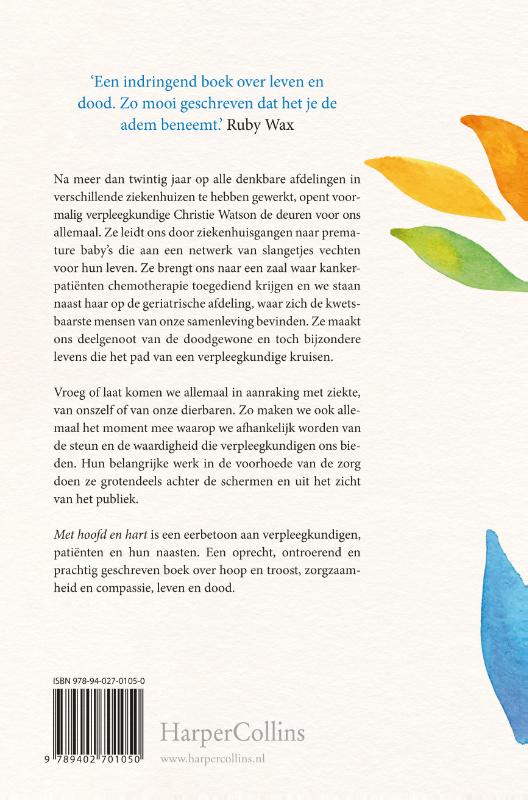 Achterkant van Met hoofd en hart - display à 20 ex.