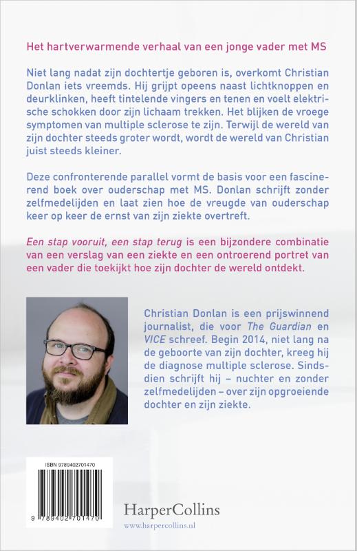 Achterkant van Een stap vooruit, een stap terug