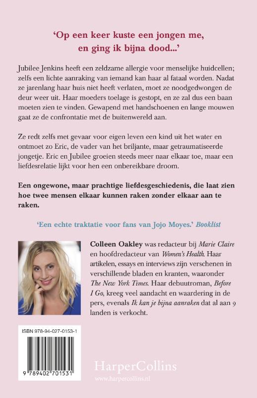 Achterkant van Ik kan je bijna aanraken