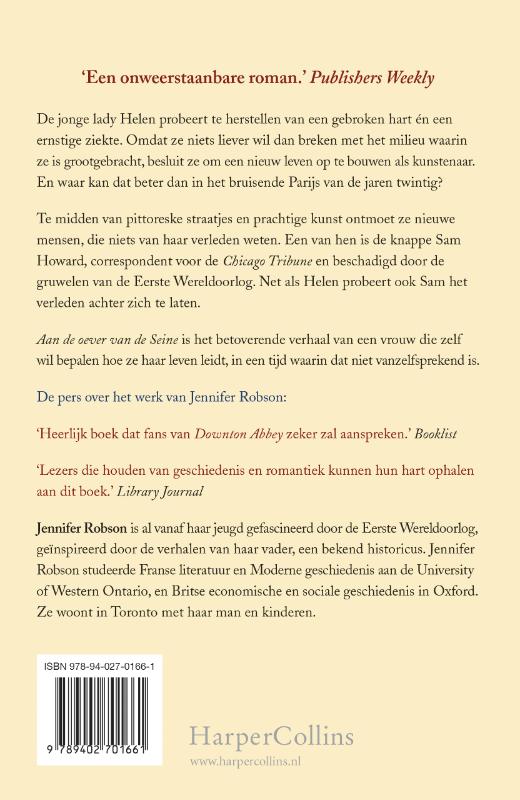 Achterkant van Aan de oever van de Seine