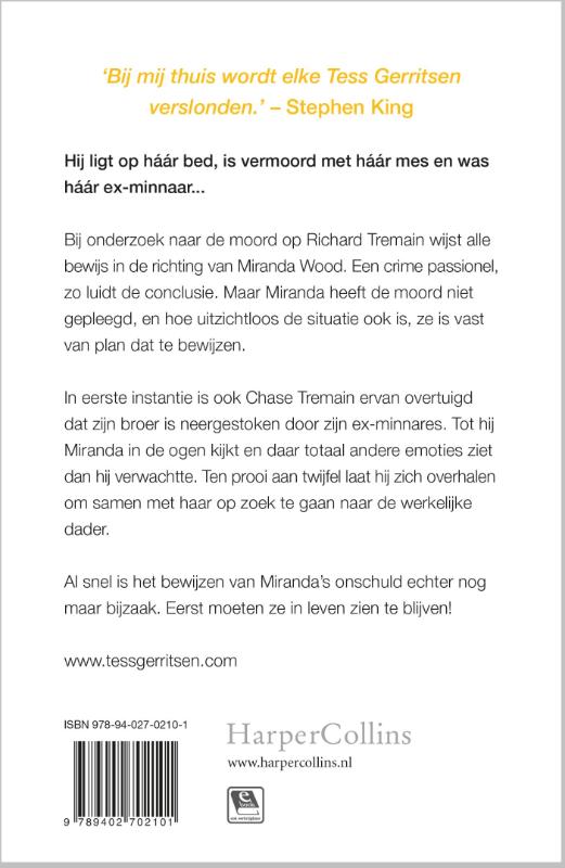 Achterkant van Verdacht van moord