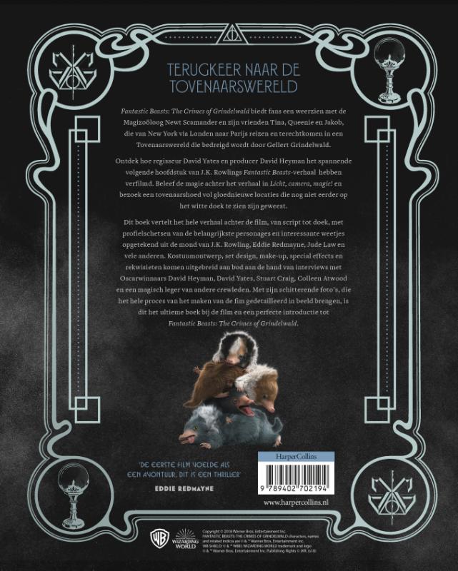 Achterkant van Licht, camera, magie! Het boek bij de film Fantastic Beasts: The Crimes of Grindelwald