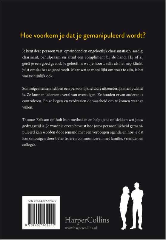 Achterkant van Omringd door psychopaten