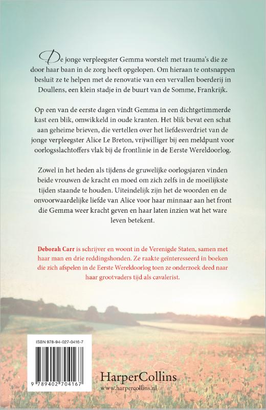 Achterkant van Een veld vol klaprozen