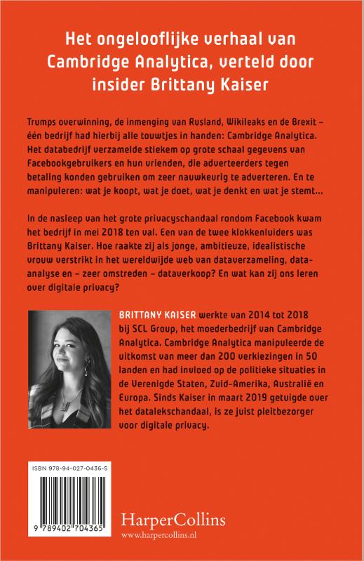 Achterkant van De datadictatuur