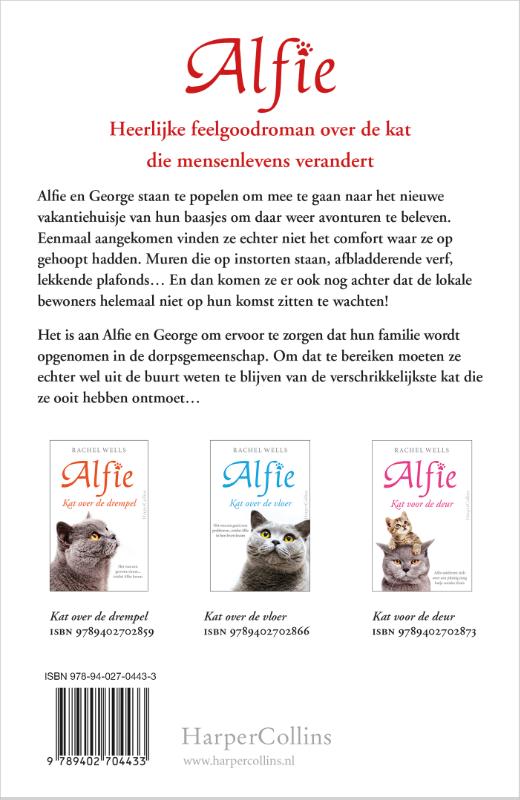 Achterkant van Kat op vakantie