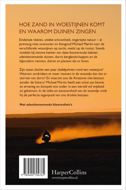 Achterkant van De wonderen van de woestijn
