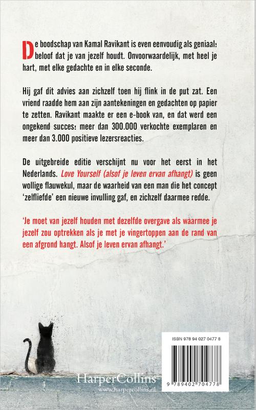 Achterkant van Love yourself (alsof je leven ervan afhangt)
