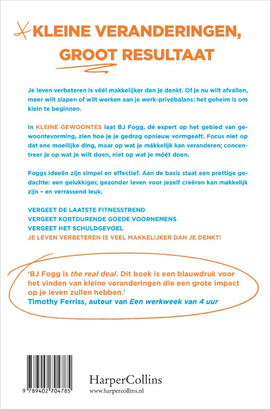 Achterkant van Kleine gewoontes