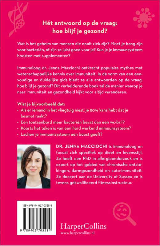 Achterkant van De kracht van immuniteit