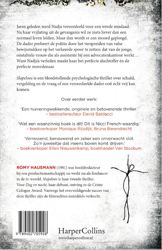 Achterkant van Slapeloos