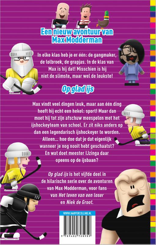 Achterkant van Op glad ijs