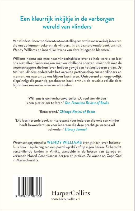 Achterkant van De taal van vlinders